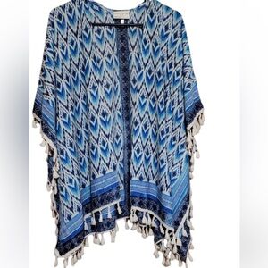 Bobbie Brooks Poncho Bathing Suit Cover Up   One Size